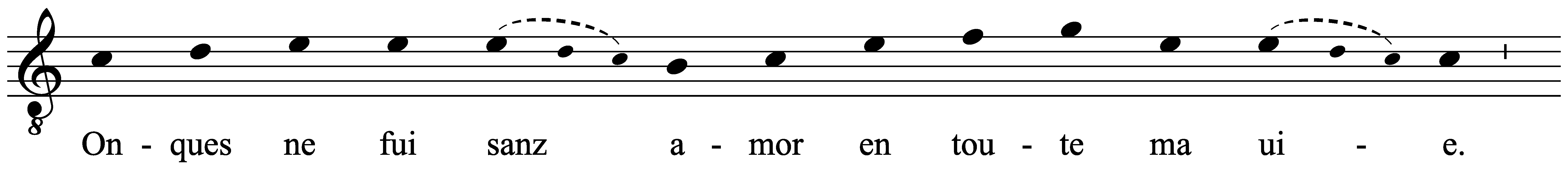 Work musical notation